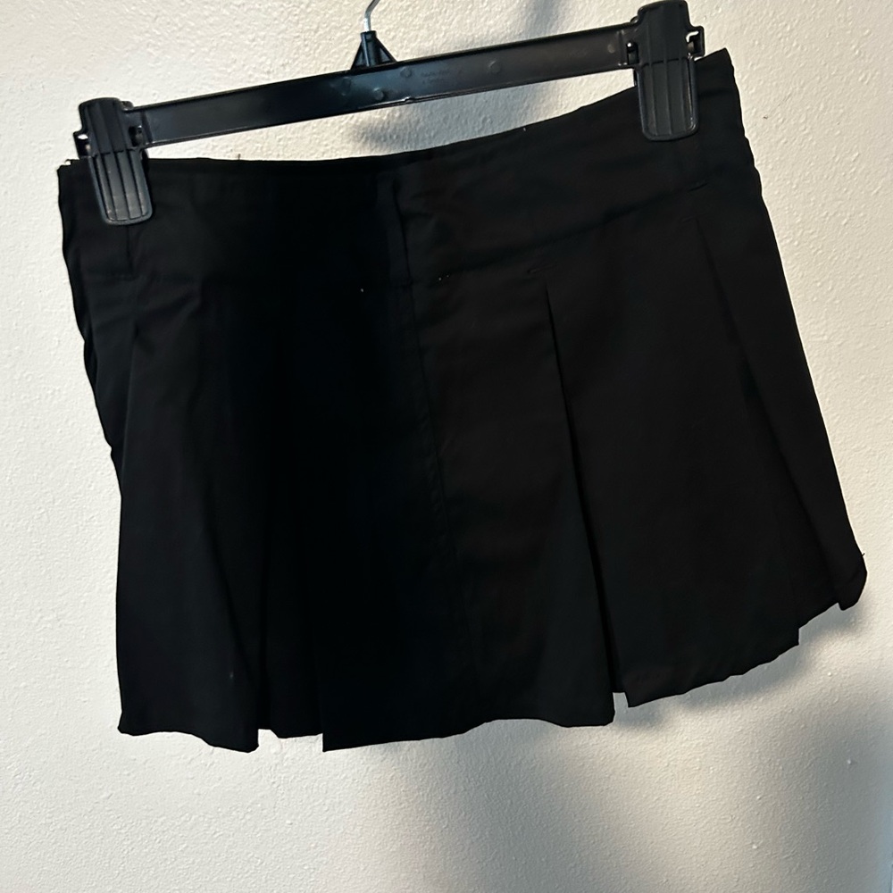 Orange Kiss Black Mini Skirt